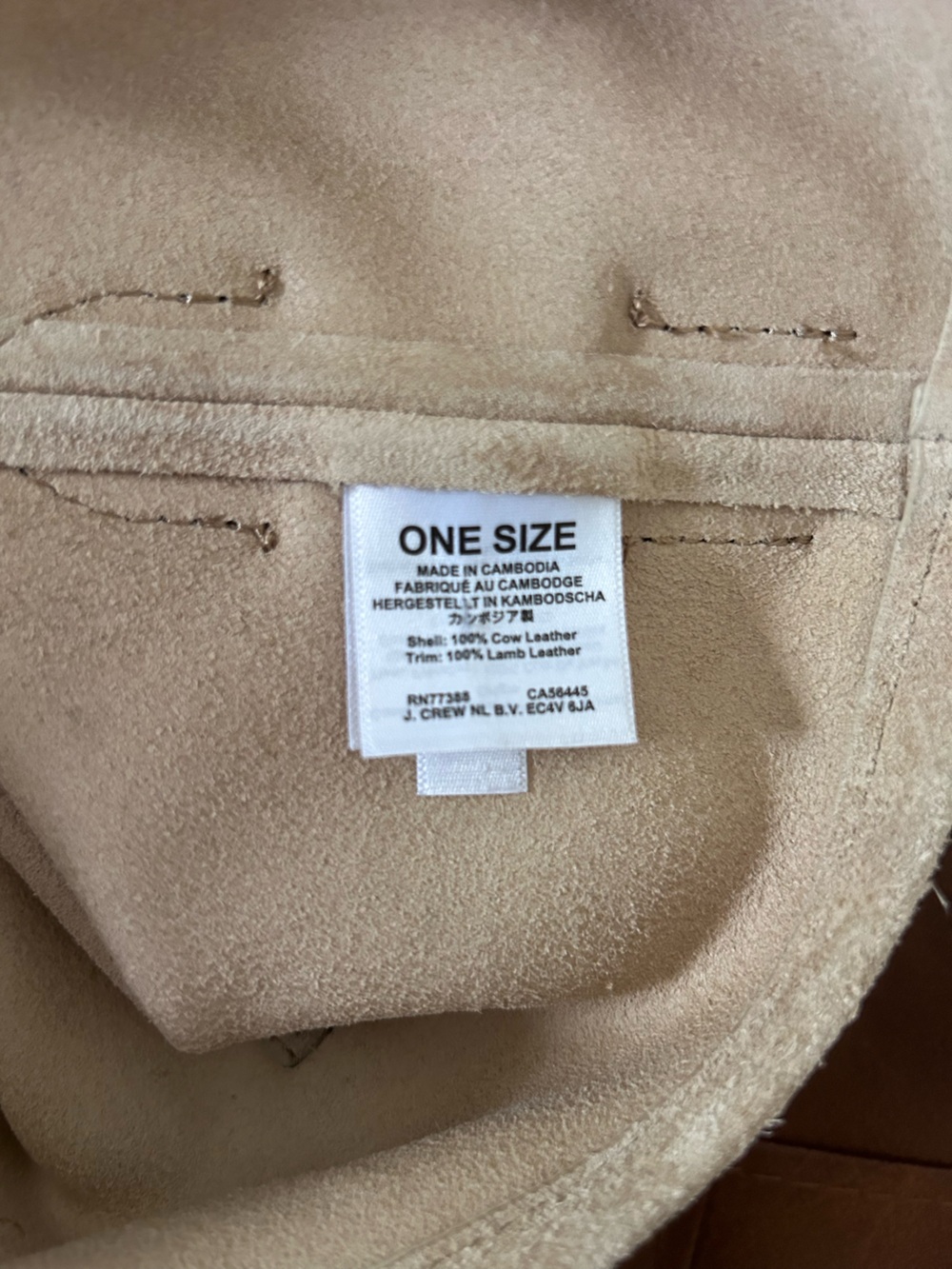 J.Crew Berkeley Leather Belted Bucket Bag Tote in Buttery Neutral Tan Suede - Picture 12 of 15